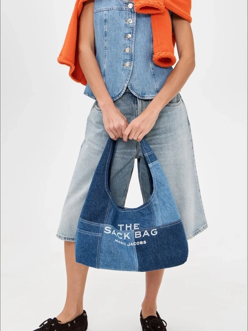 MARC JACOBS The Denim Sack Bag